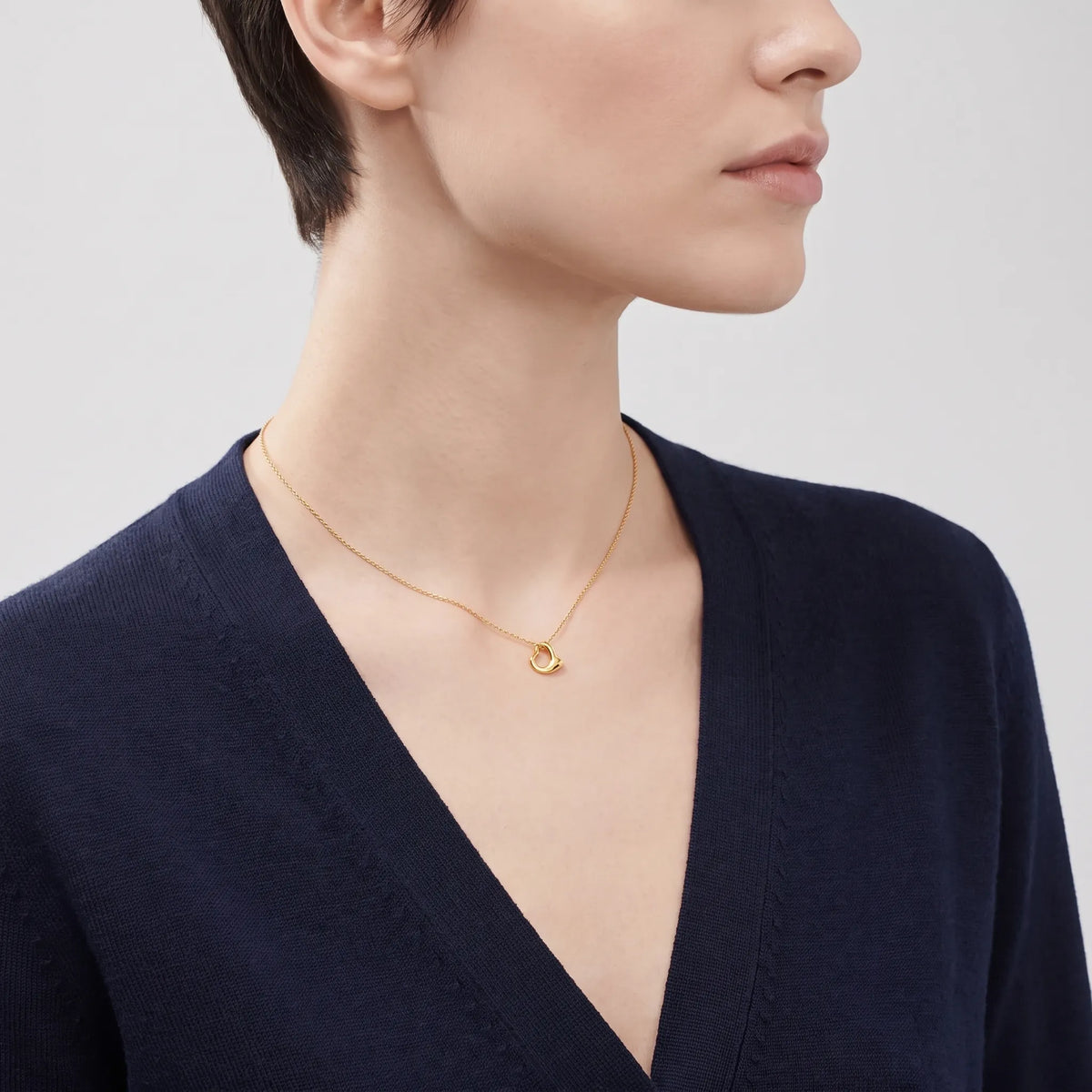 Elsa Peretti Minimalist Open Heart Necklace