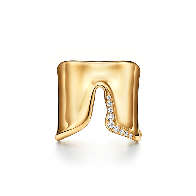 Elsa Peretti Split Wide Pavé Ring