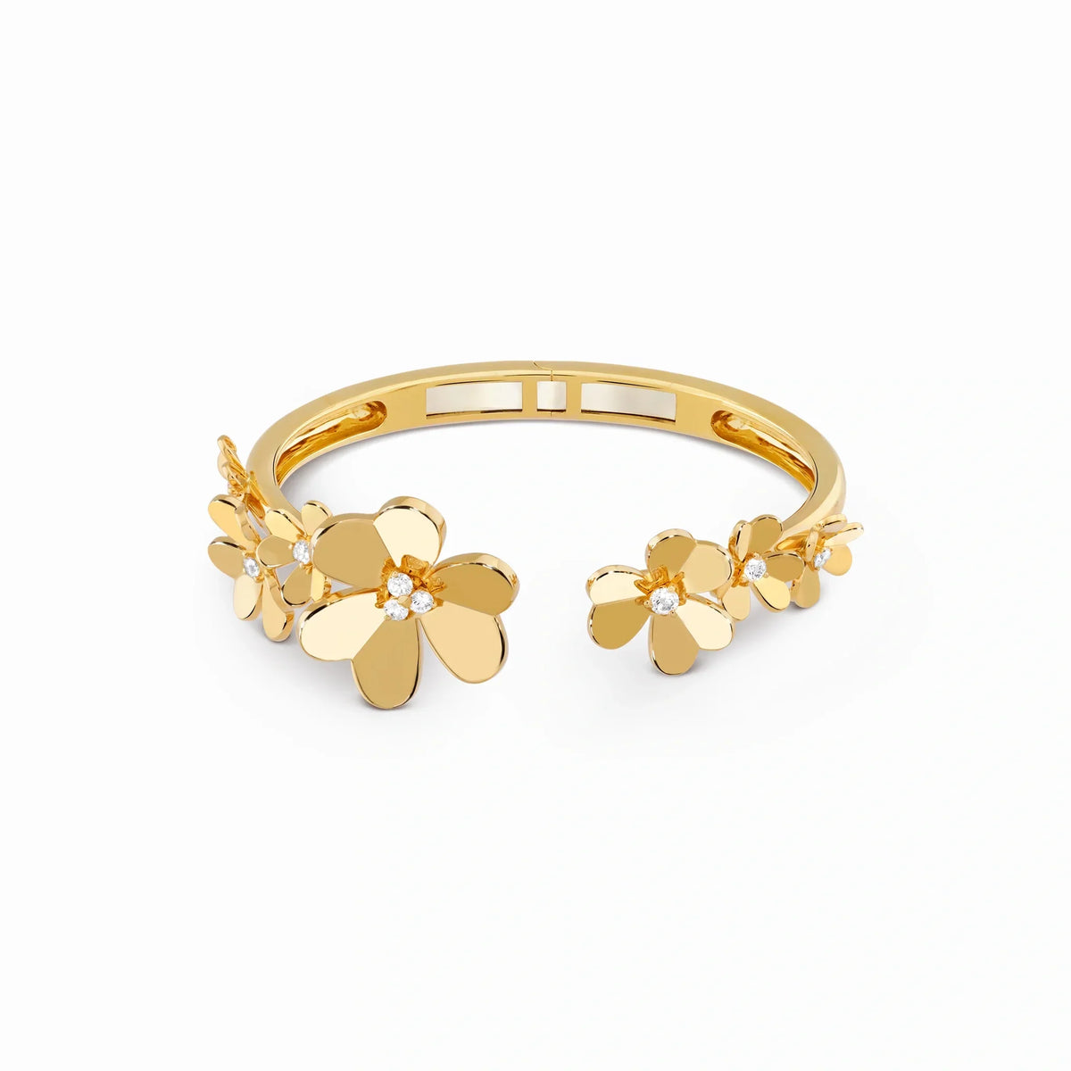 Floral Bloom Flower Cluster Bangle