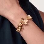 Floral Bloom Flower Cluster Bangle