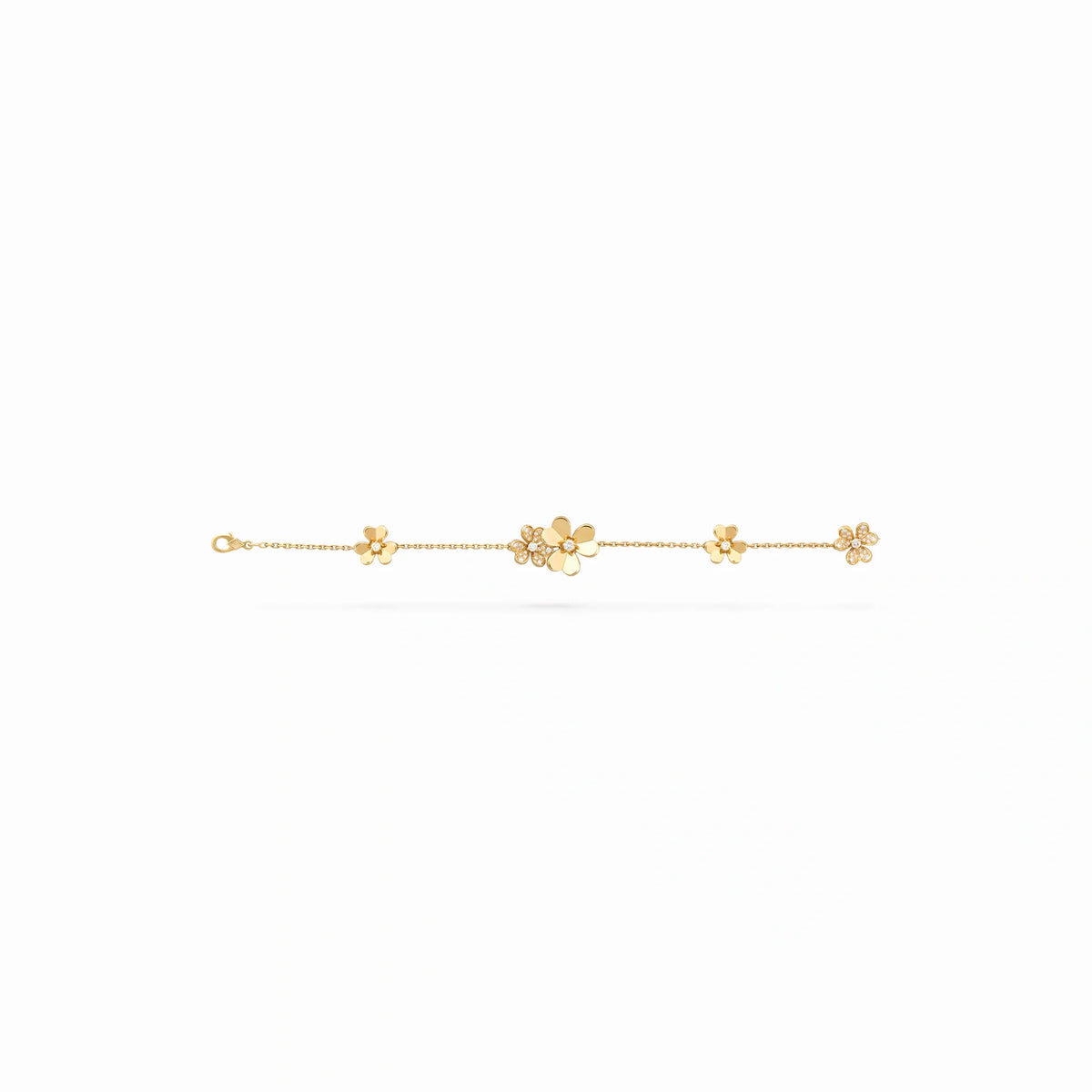 Floral Jardin Flower Charm Chain Bracelet