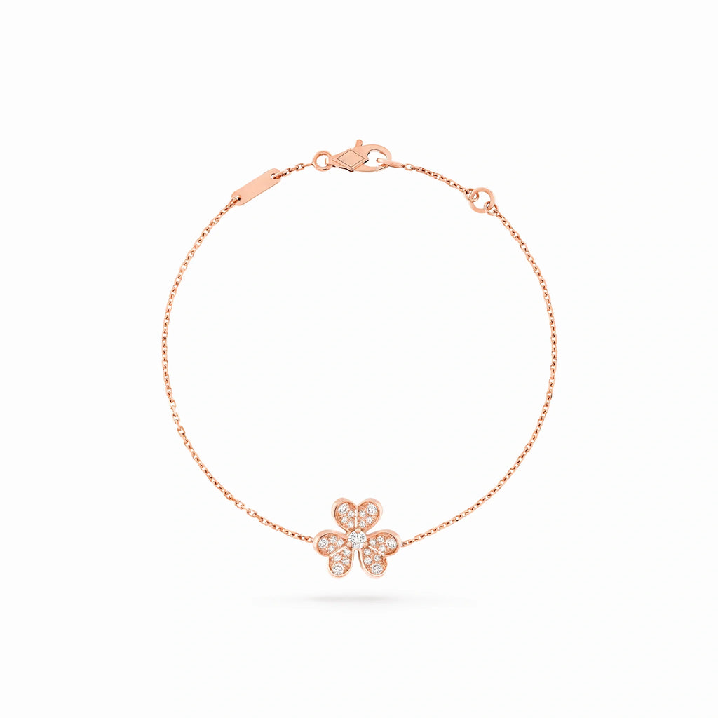 Floral Lumiere Flower Charm Bracelet