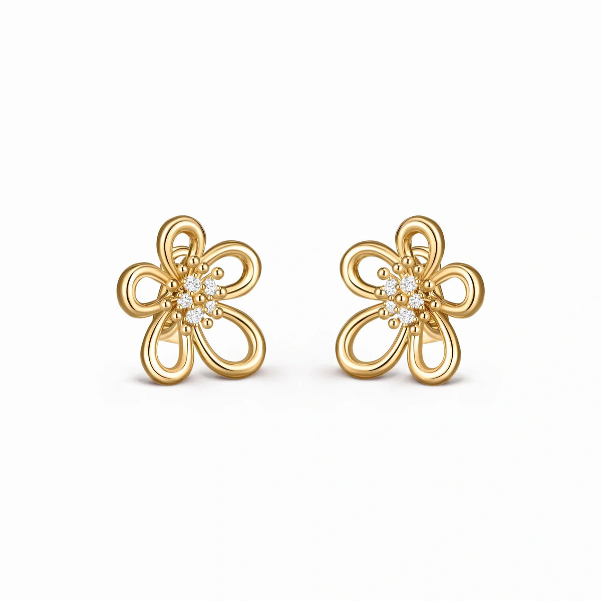 Flowerlace Elara Openwork Petal Earrings