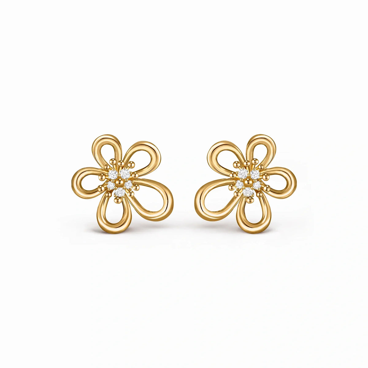 Flowerlace Elara Openwork Petal Earrings