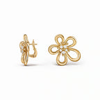 Flowerlace Elara Openwork Petal Earrings