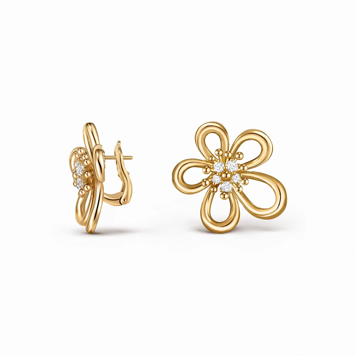 Flowerlace Elara Openwork Petal Earrings