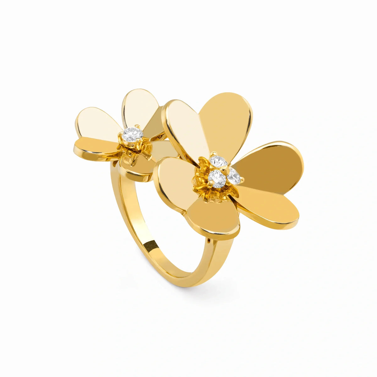 Frivole Double Flower Open Ring
