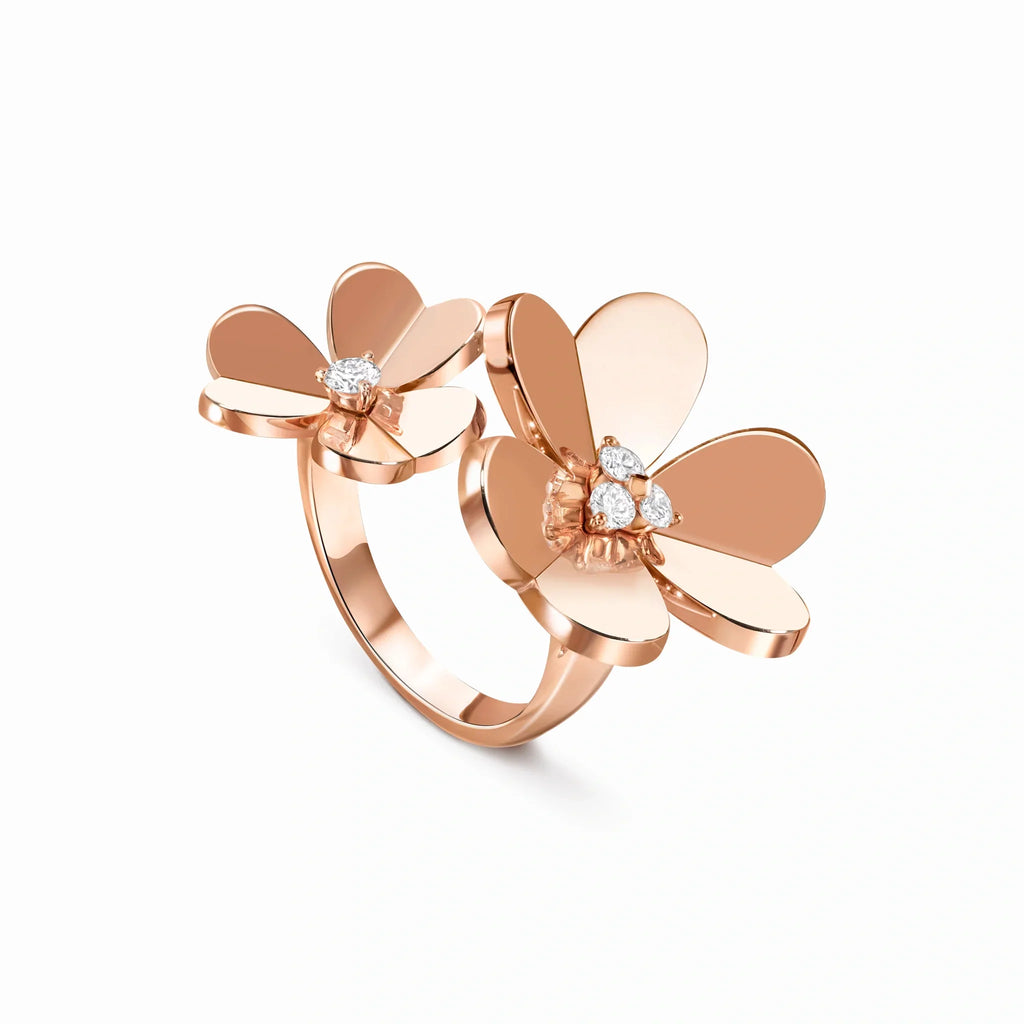 Frivole Double Flower Open Ring