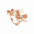 Frivole Double Flower Open Ring