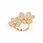 Frivole Duo Twin Flower Ring
