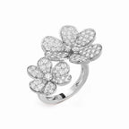 Frivole Duo Twin Flower Ring