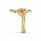 Frivole Lumiere Five-Petal Flower Ring