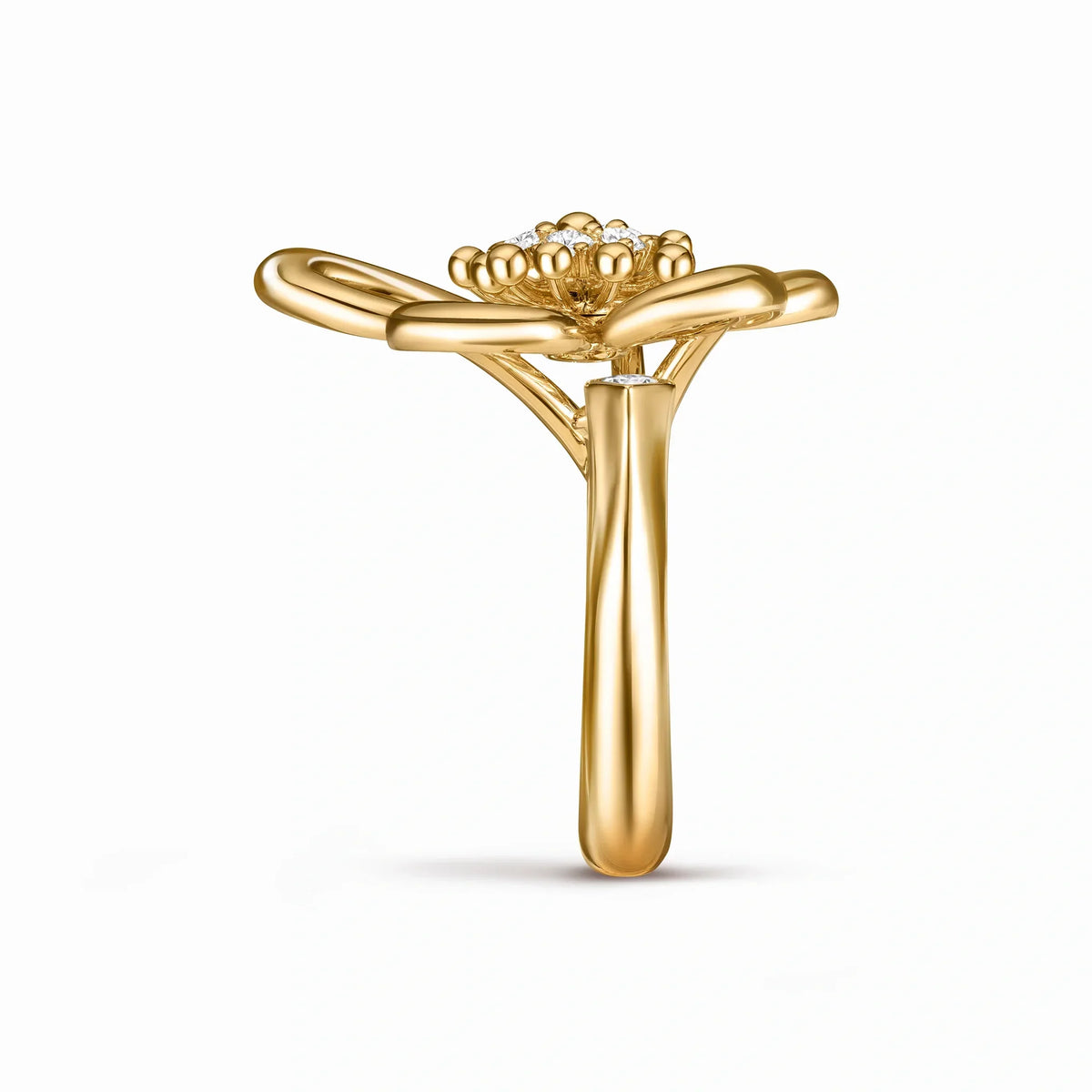 Frivole Lumiere Five-Petal Flower Ring