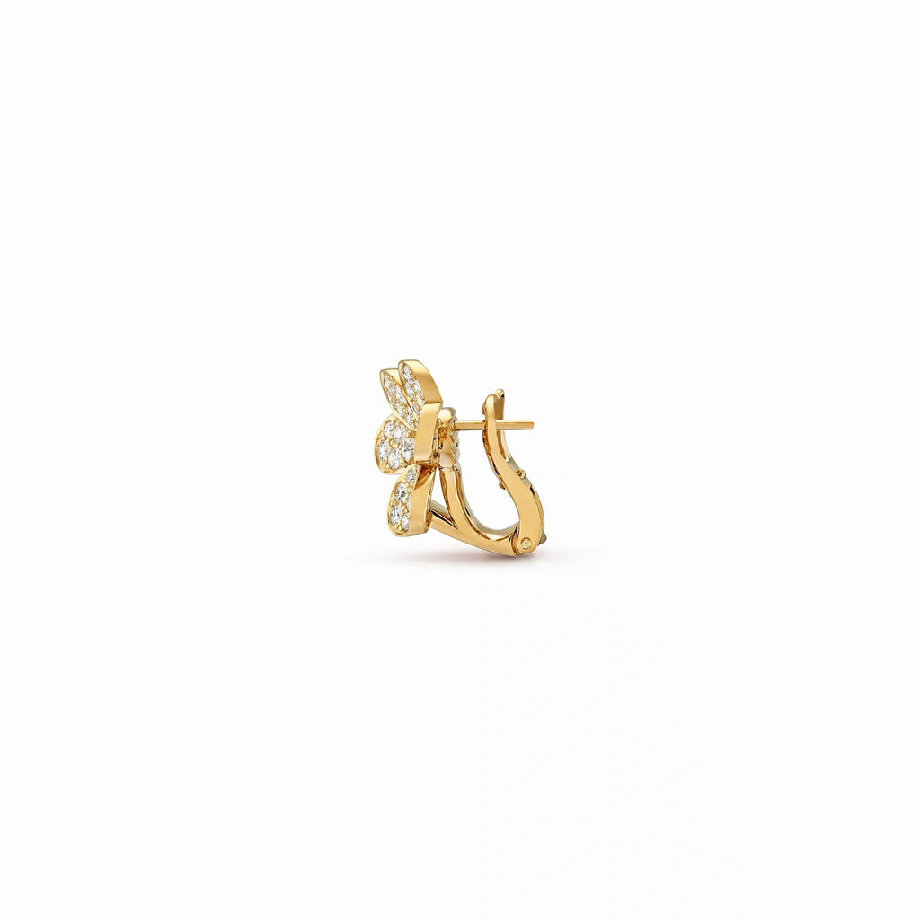 Frivole Lumiere Flower Pavé Earrings