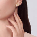 Frivole Lumiere Flower Pavé Earrings