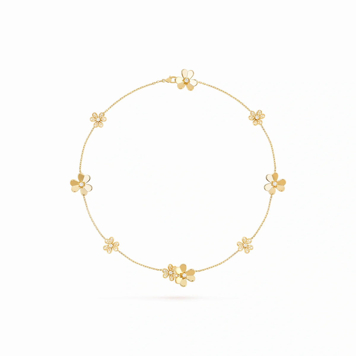 Frivole Multi Flower Station Necklace