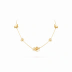 Frivole Multi Flower Station Necklace