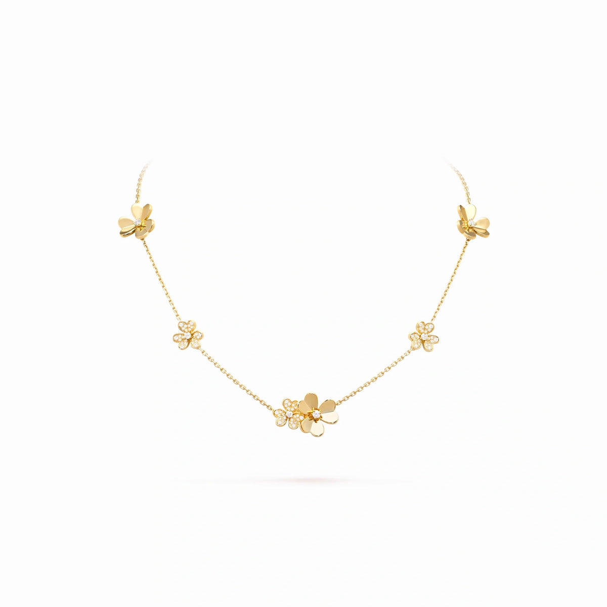 Frivole Multi Flower Station Necklace