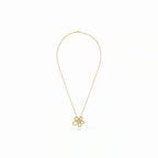 Frivole Open Five Petal Pendant Necklace