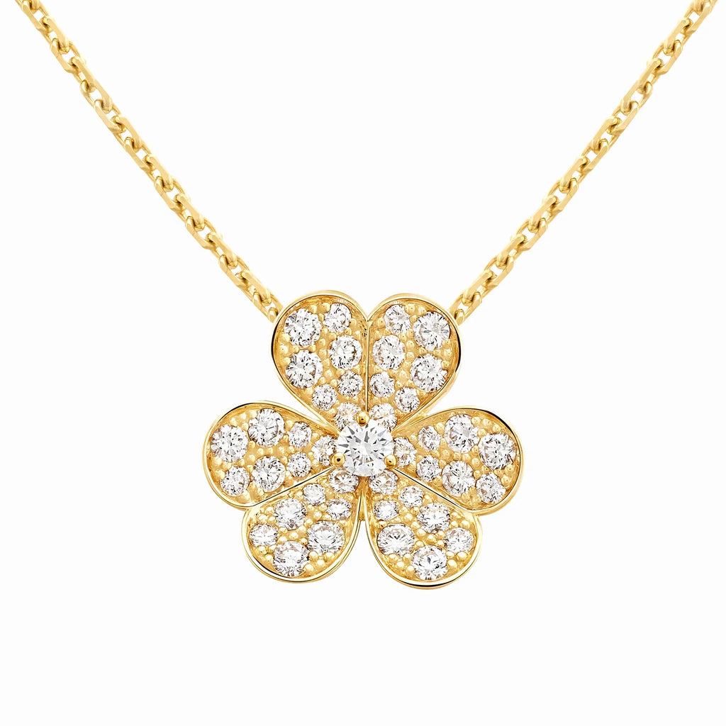 Frivole Pavé Bloom Pendant Necklace