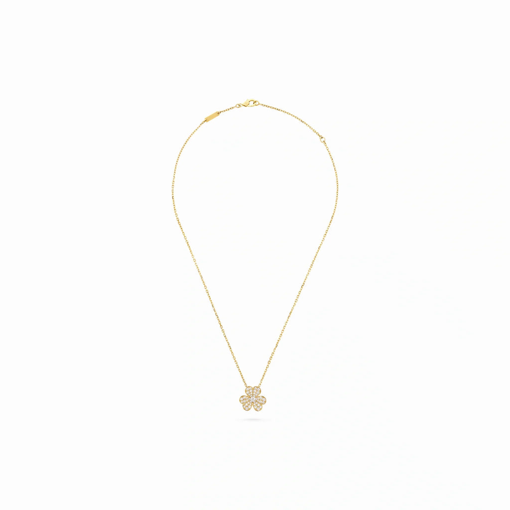 Frivole Pavé Bloom Pendant Necklace