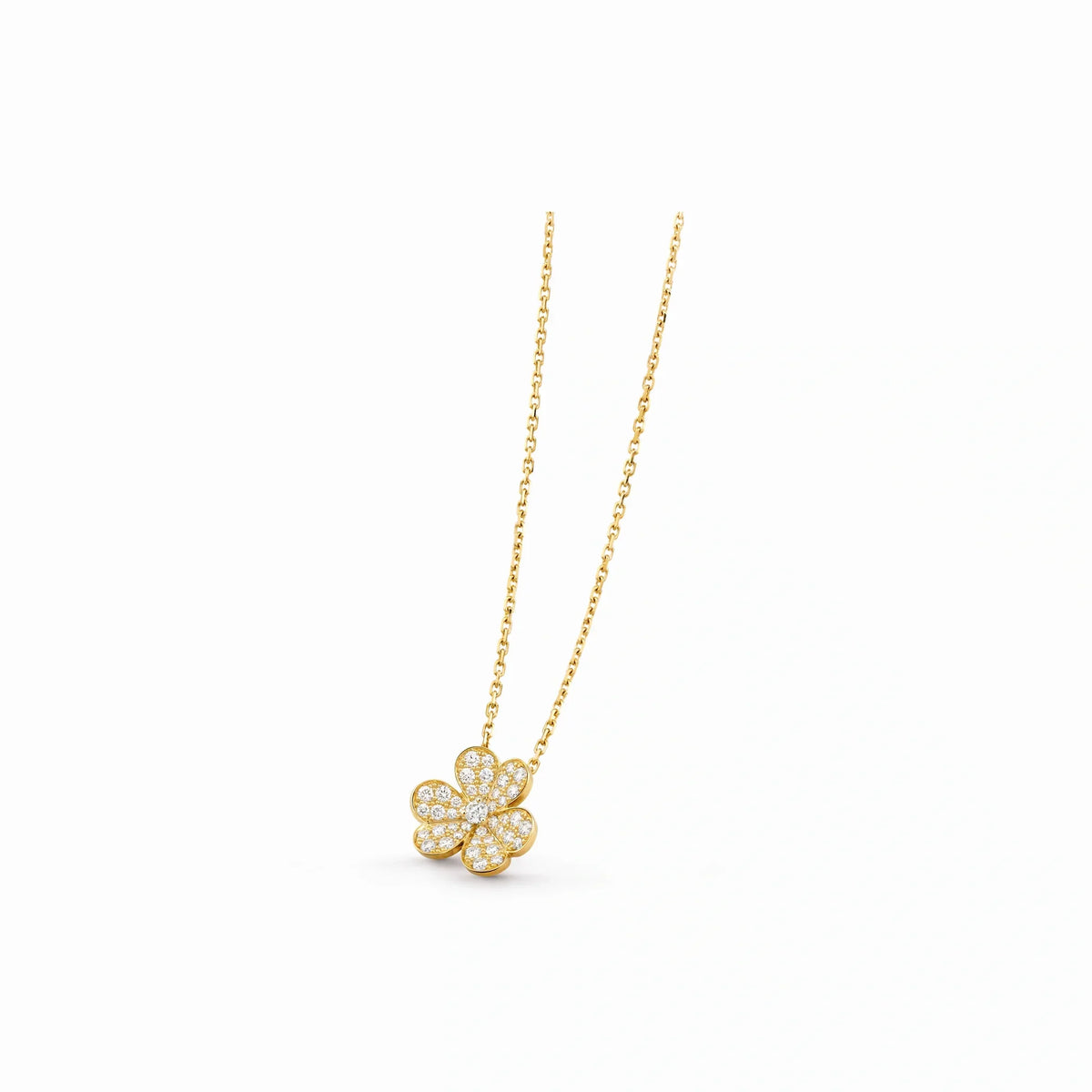 Frivole Pavé Bloom Pendant Necklace