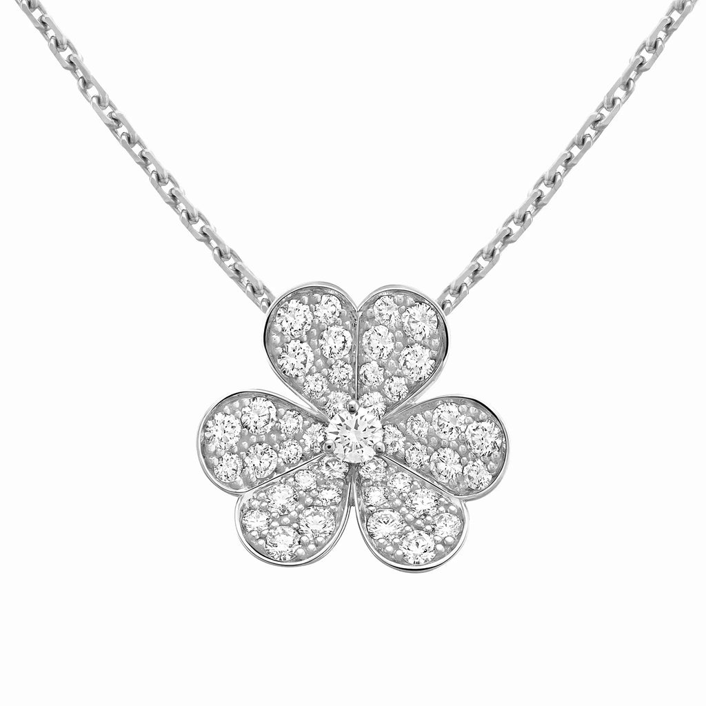 Frivole Pavé Bloom Pendant Necklace