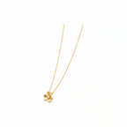 Frivole Polished Flower Pendant Necklace