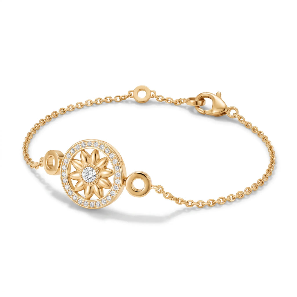 Gates Sunburst Halo Chain Bracelet