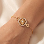 Gates Sunburst Halo Chain Bracelet