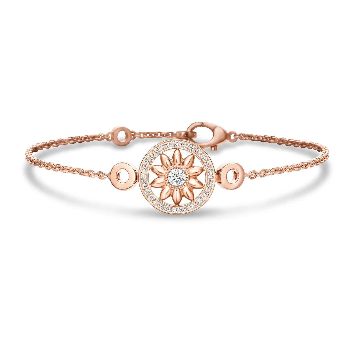Gates Sunburst Halo Chain Bracelet
