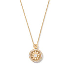 Gates Sunburst Medallion Pendant Necklace