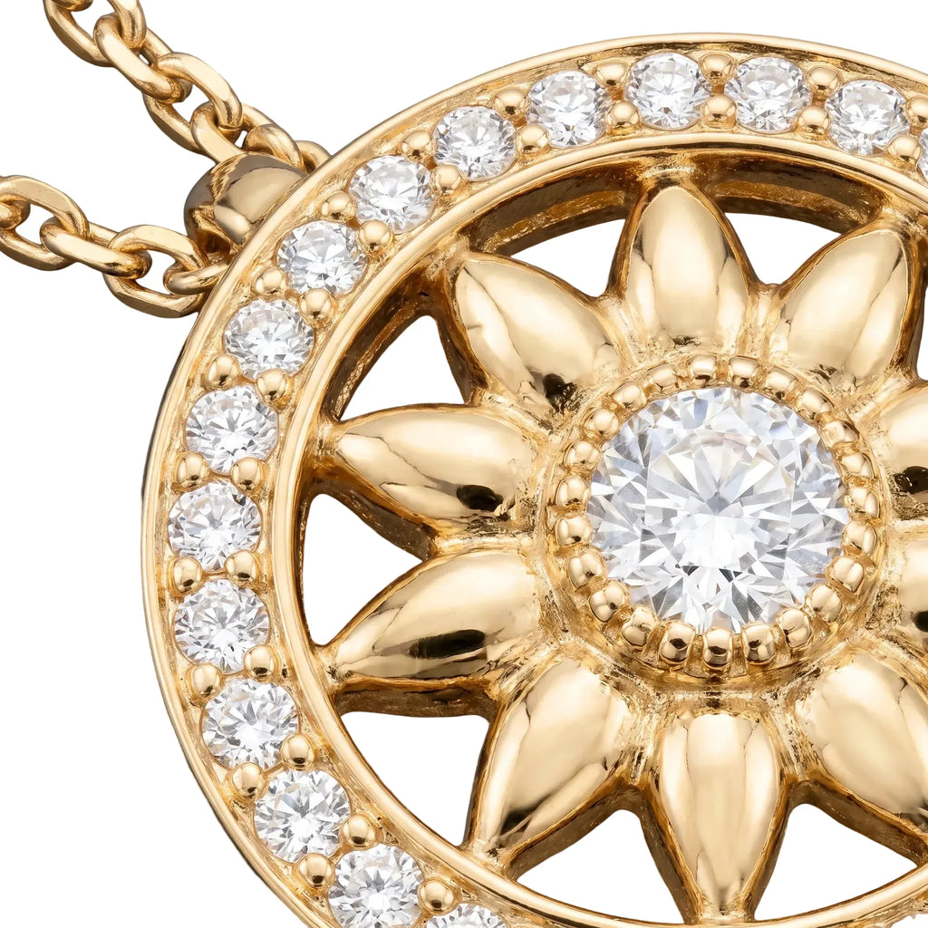 Gates Sunburst Medallion Pendant Necklace