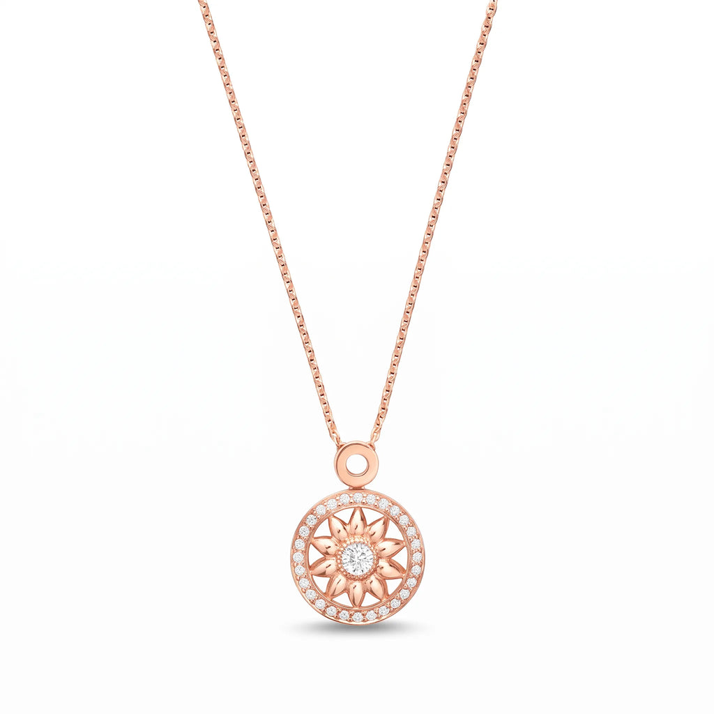 Gates Sunburst Medallion Pendant Necklace
