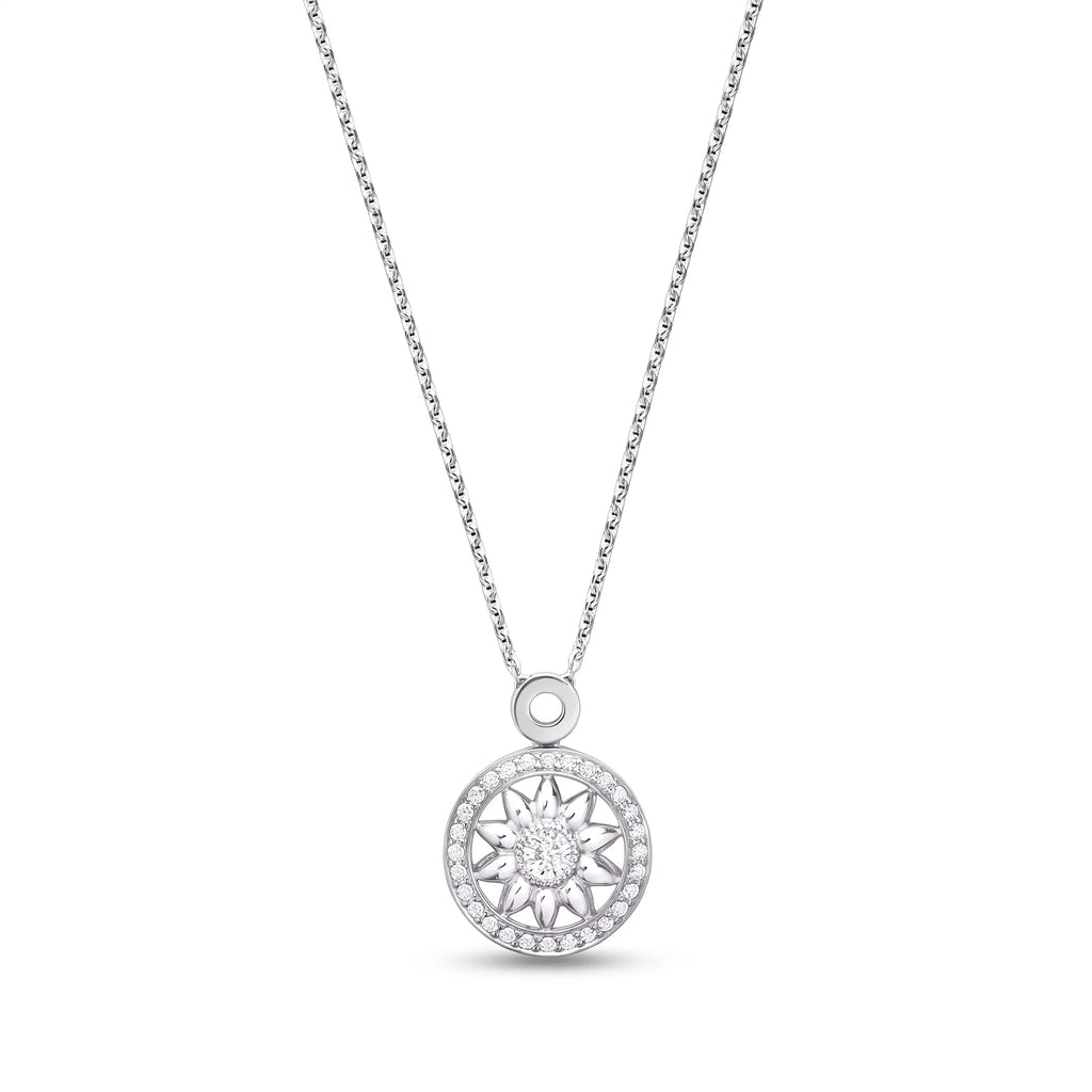 Gates Sunburst Medallion Pendant Necklace