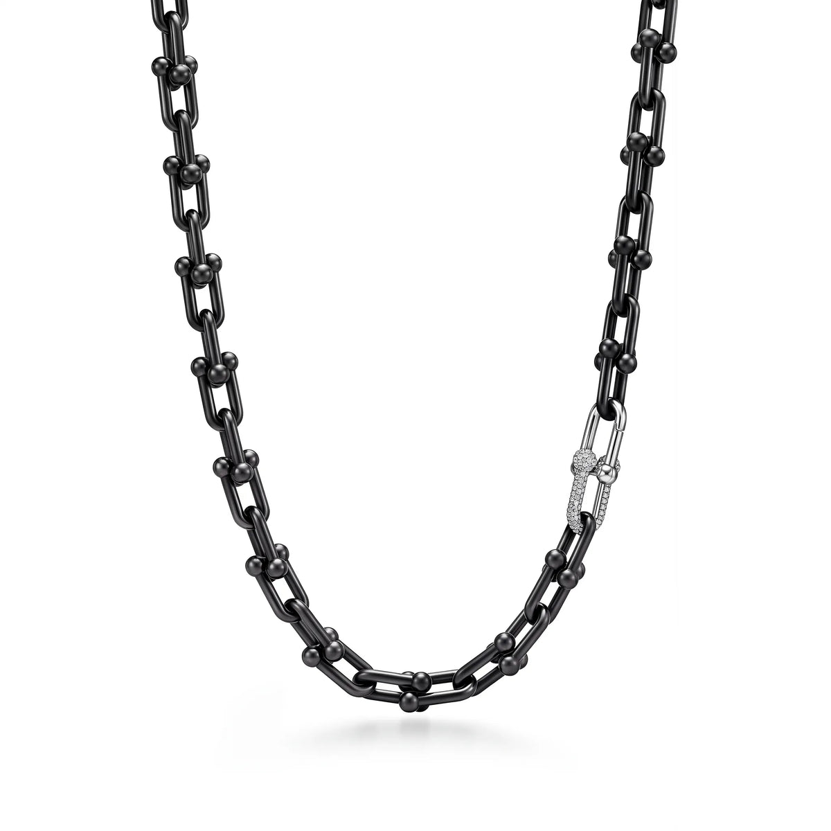 HardWear Black Link Pavé Accent Chain Necklace