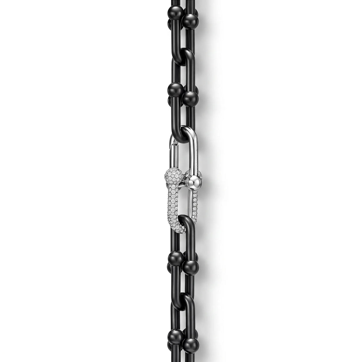 HardWear Black Link Pavé Accent Chain Necklace