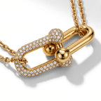 HardWear Double Pavé Interlocking Link Necklace