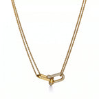HardWear Double Pavé Interlocking Link Necklace