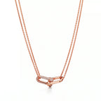HardWear Double Pavé Interlocking Link Necklace
