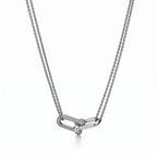 HardWear Double Pavé Interlocking Link Necklace