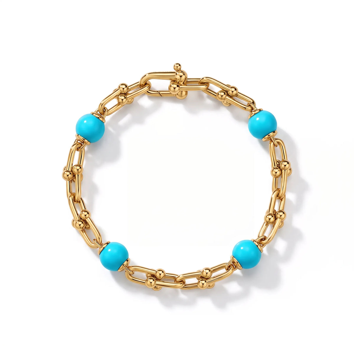 HardWear Four Turquoise Bead Link Bracelet