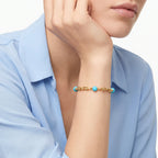 HardWear Four Turquoise Bead Link Bracelet