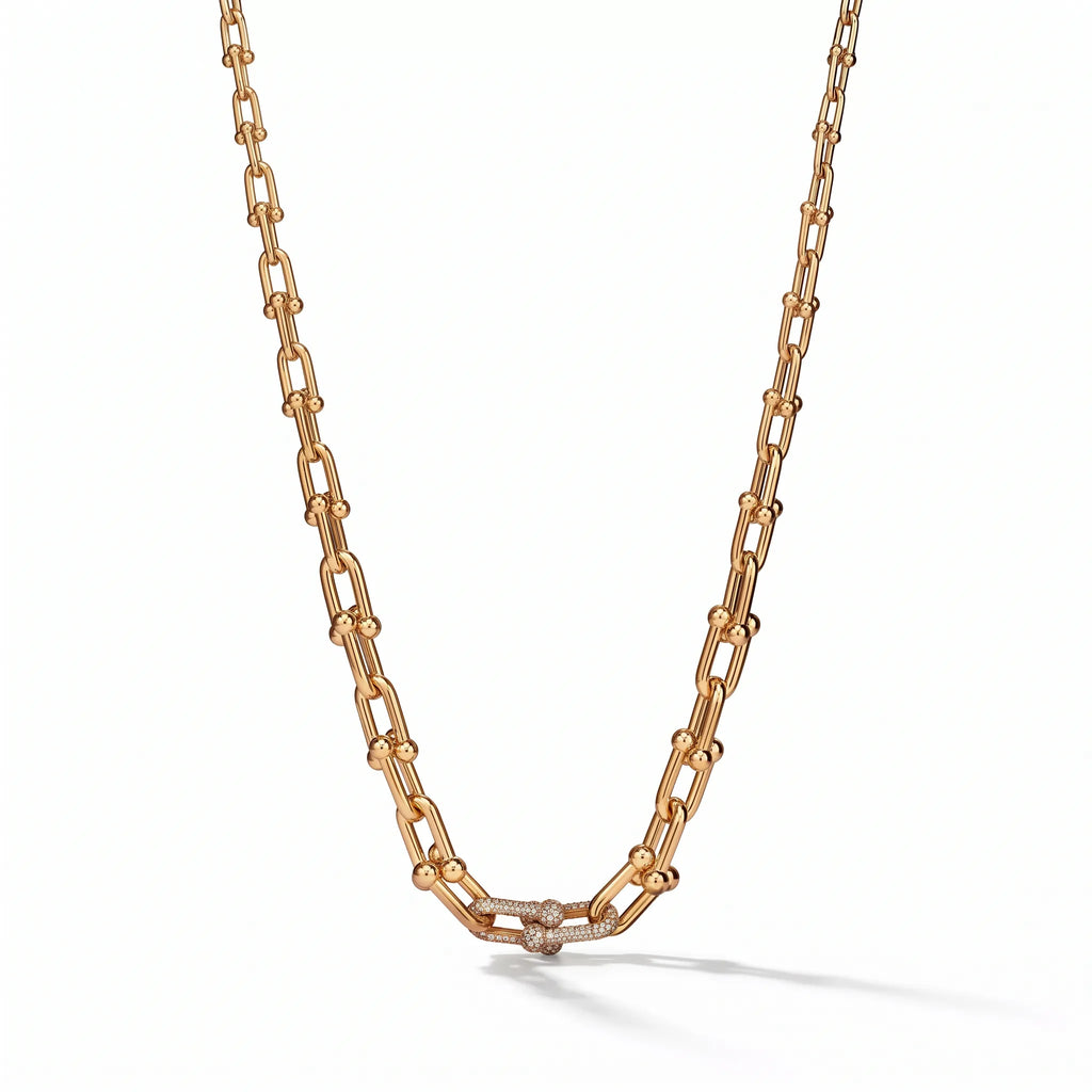 HardWear Graduated Link Necklace with Pavé Accent