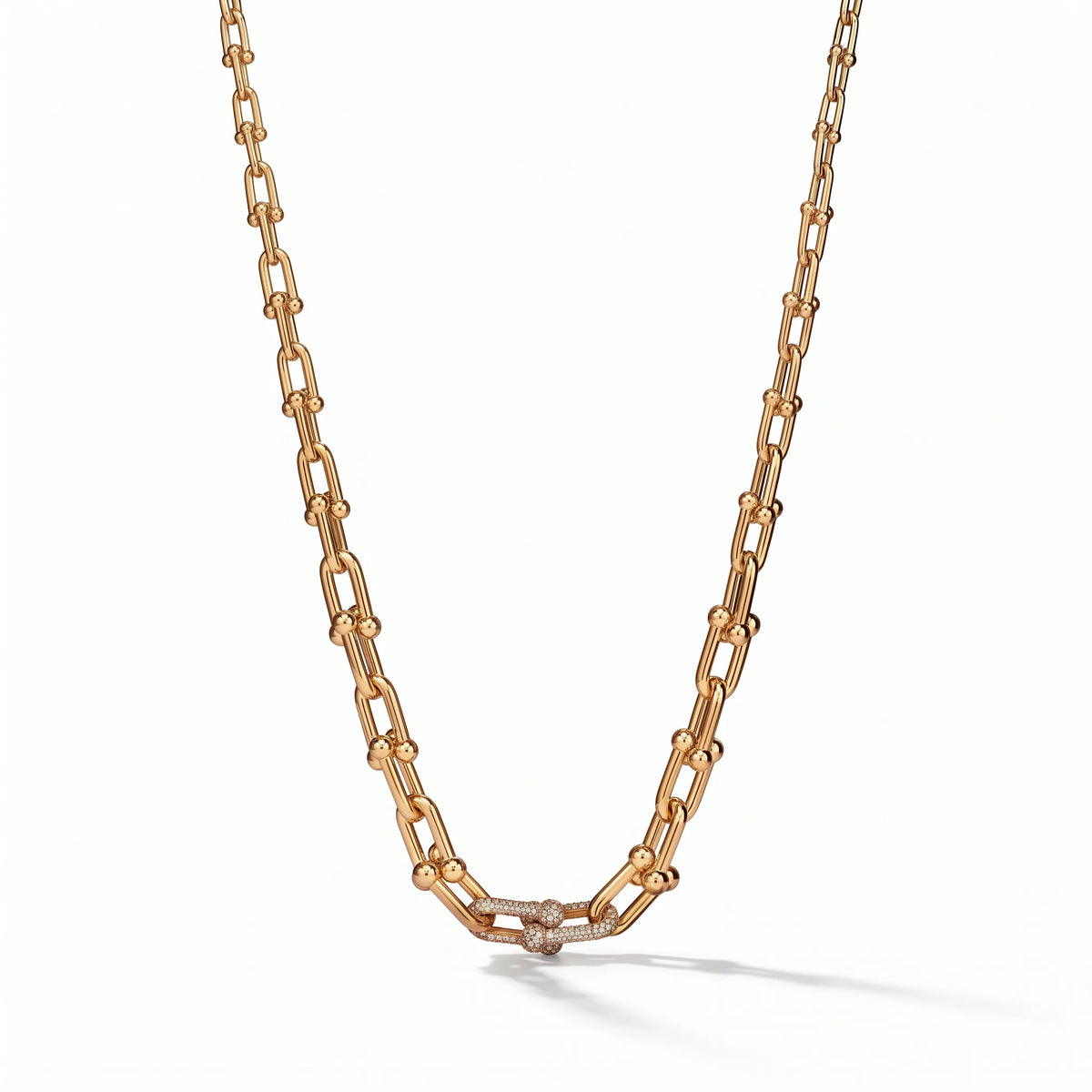 HardWear Graduated Link Necklace with Pavé Accent