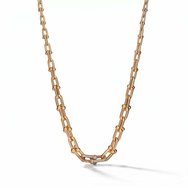 HardWear Graduated Link Necklace with Pavé Accent