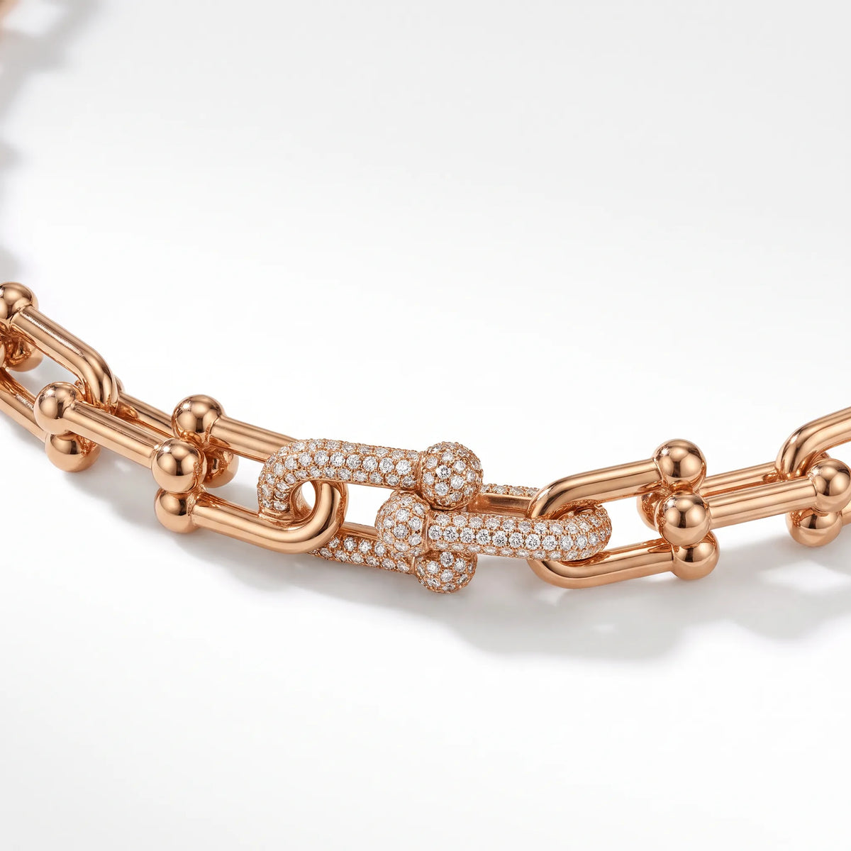 HardWear Graduated Link Necklace with Pavé Accent