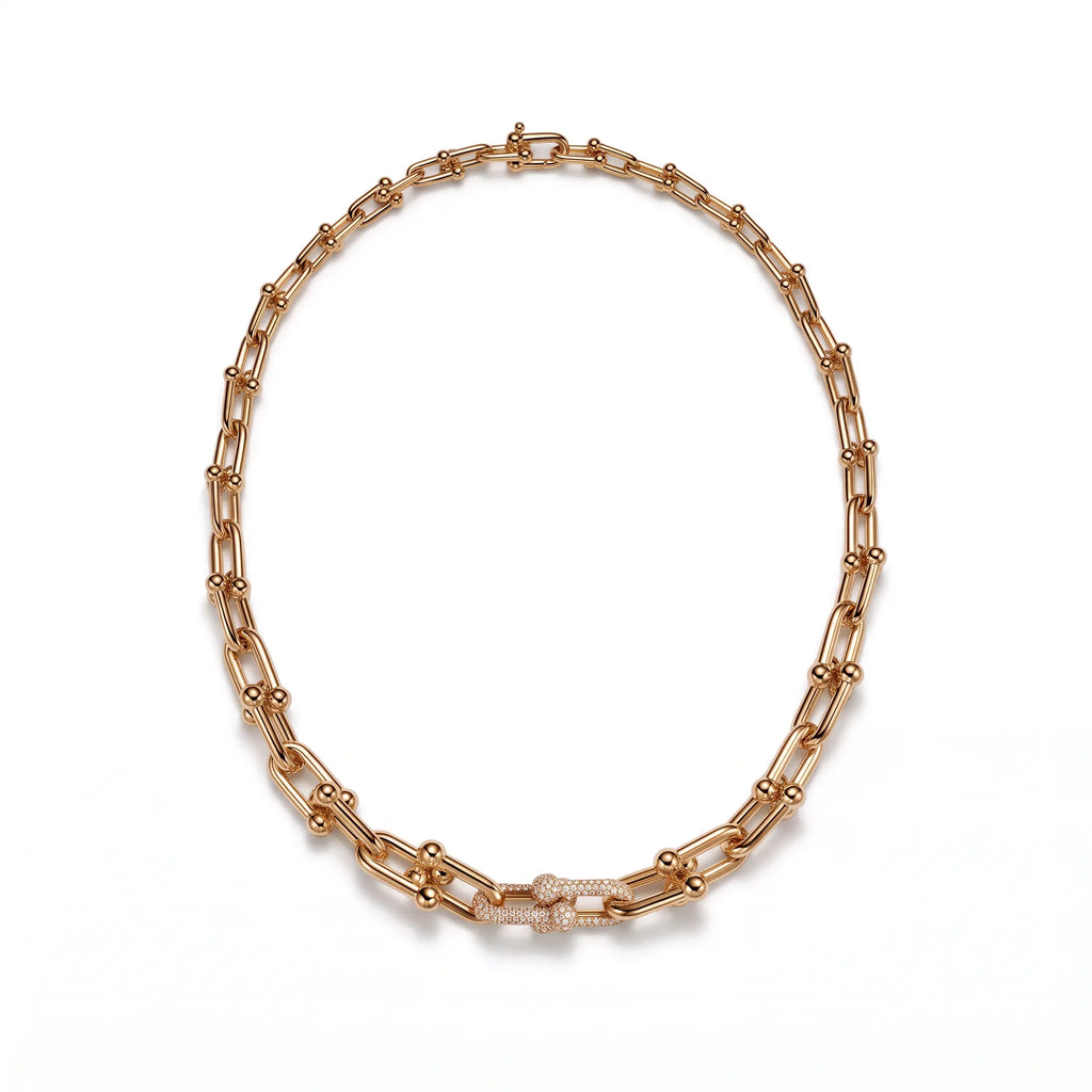 HardWear Graduated Link Necklace with Pavé Accent