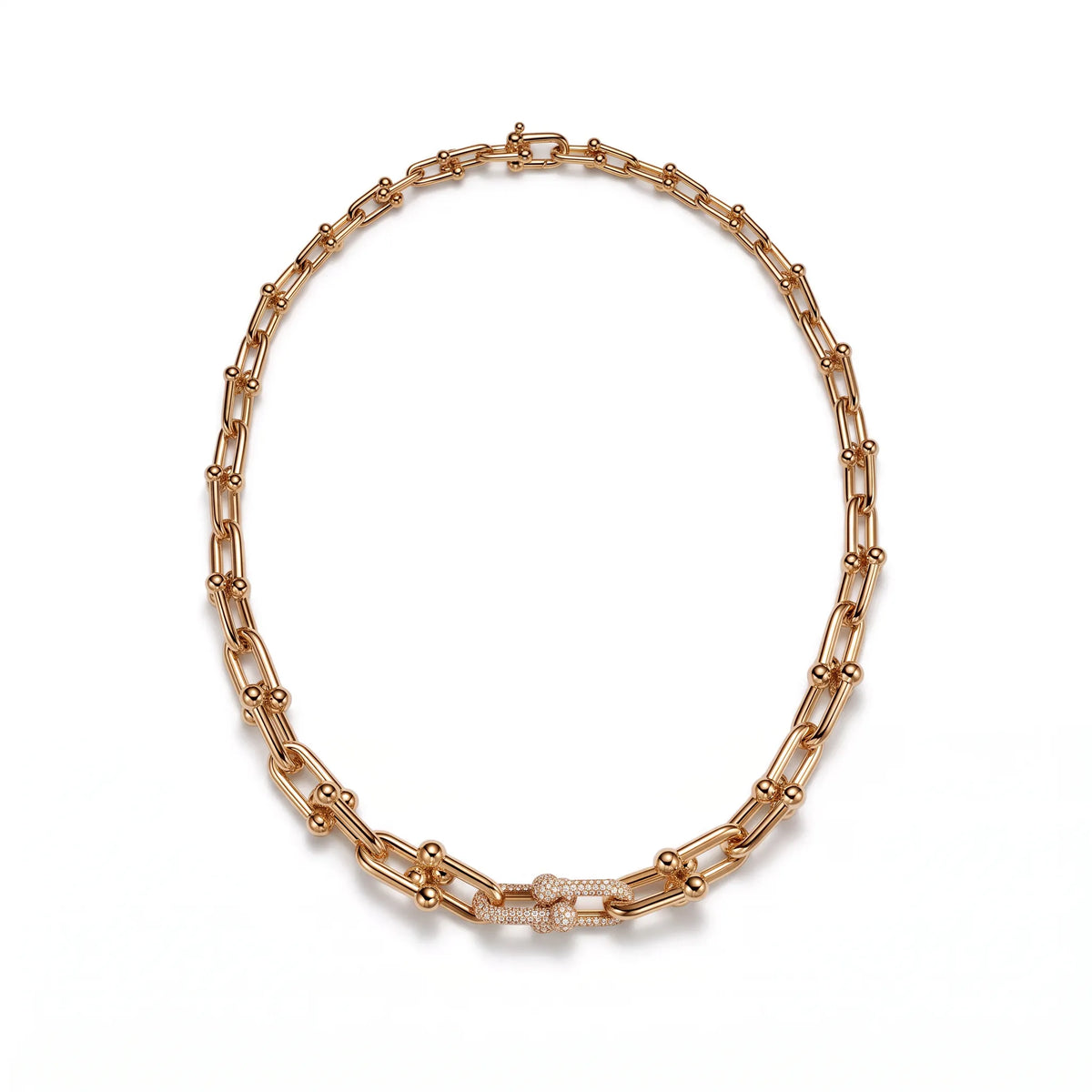 HardWear Graduated Link Necklace with Pavé Accent