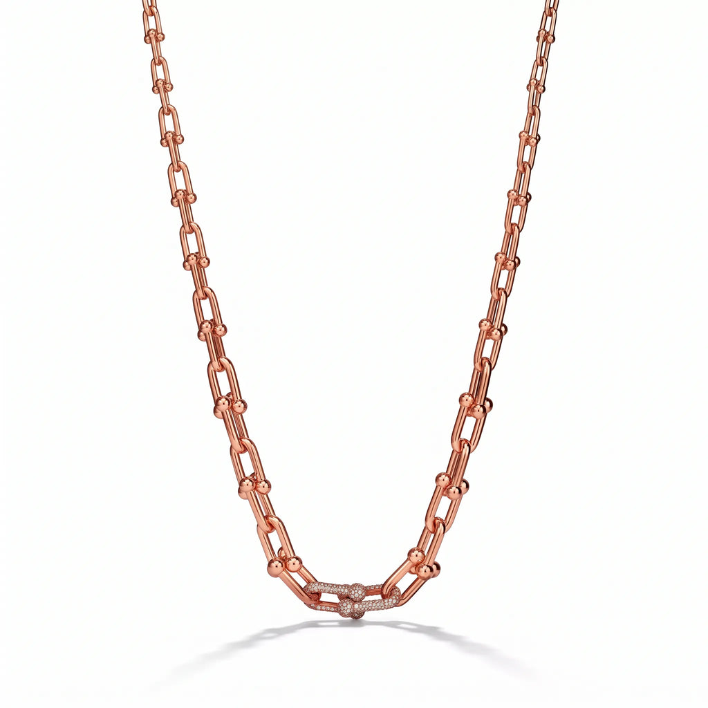 HardWear Graduated Link Necklace with Pavé Accent
